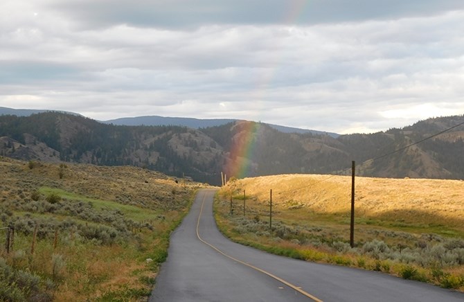 The study area is along White Lake Road, about 15 km southwest of Penticton.