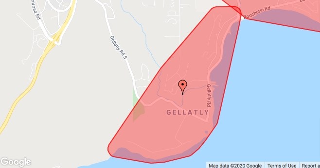 Power outage in West Kelowna.