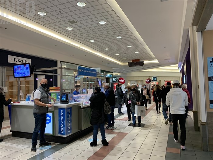 Inside Orchard Park Shopping Centre, Nov. 27.