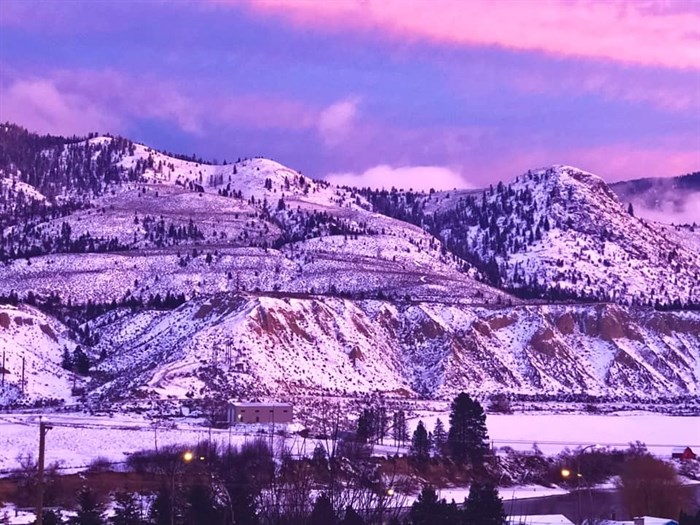 The Kamloops sunrise, Dec. 24.