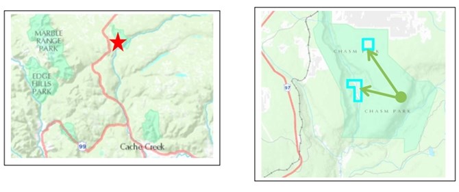 Chasm Provincial Park added to its land base with the acquisition of two inholdings.