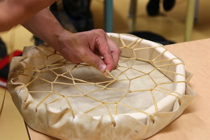 “We’re going to teach the students how to sing and drum the Okanagan song,” says Baptiste.