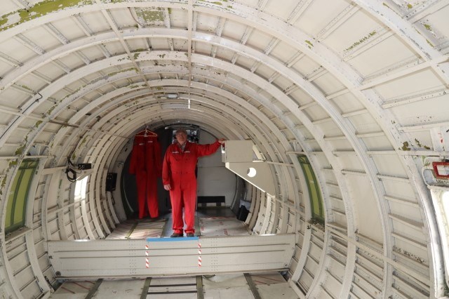 Inside of the Convair air tanker.