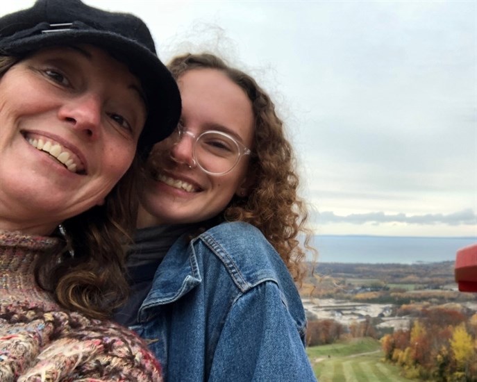 Nathalie St-Maurice (left) with daughter Jaqueline McDermott.