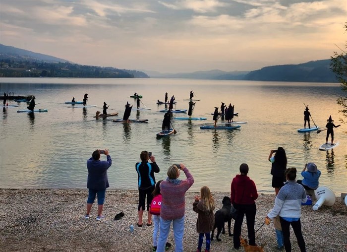 Witches Paddle on Wood Lake, Oyama on Oct. 19, 2022.