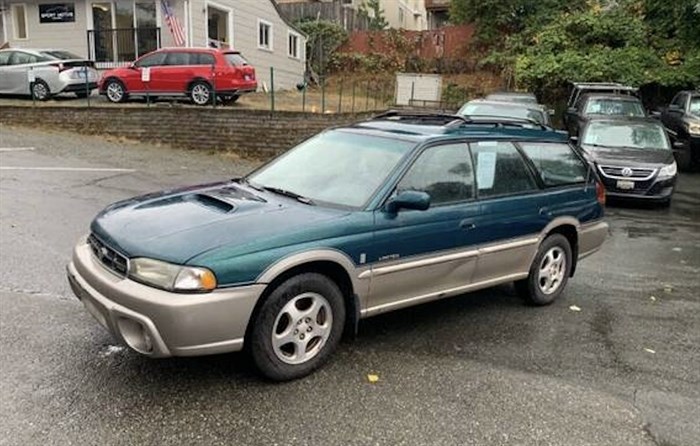 Doreen Abbott was reported to be driving a green 1993 Subaru Legacy with BC license plate MXH063.