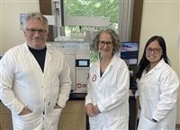 A photo of BC Beverage and Technology Access Centre team members from left to right; Ben Isaksen, Sonja Loyd and Janice Acio.
 