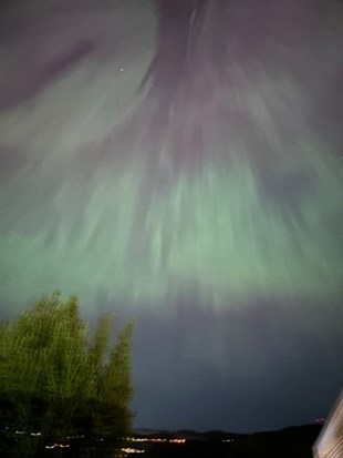 A submitted photo of the northern lights.
