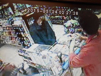 Suspect in a robbery at Mac's Convenience Store.